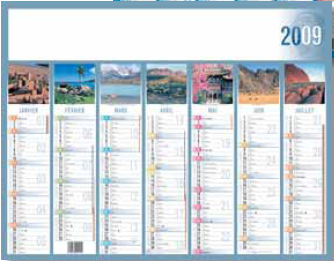 Agenda My Agenda Executif avec poche zip - 1 semaine sur 2 pages - 16 x 16  cm - disponible dans différentes couleurs - Quo Vadis Pas Cher